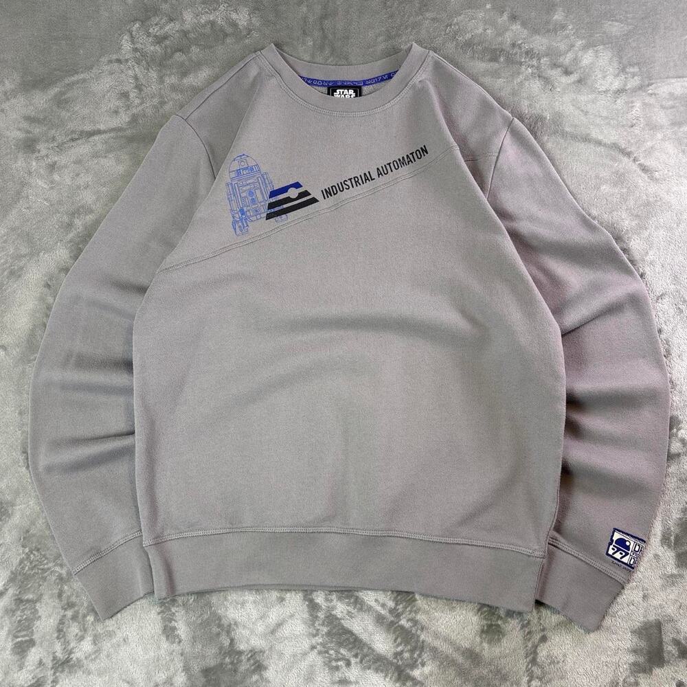 Star Wars R2D2 Galaxy’s Edge Droid Depot Industrial Automation Crewneck Size M